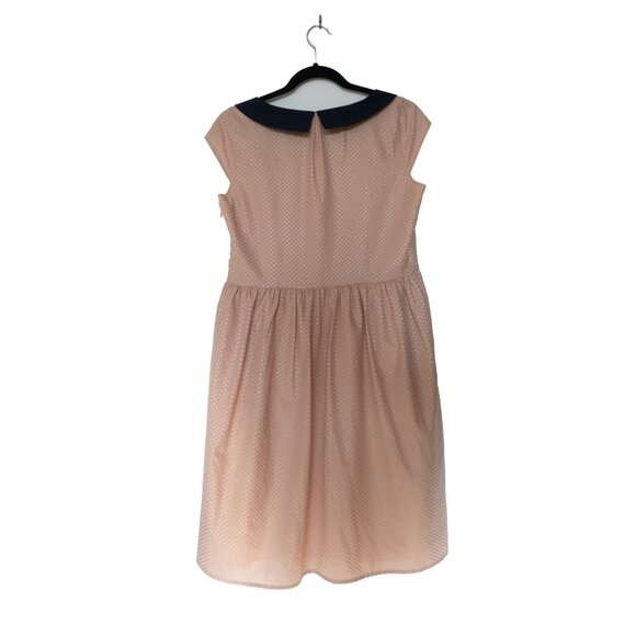 Comme toi - Peach Peter Pan Collared Dress Medium - Picture 3 of 5